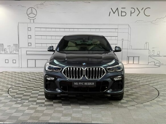 2020 BMW X6 40d III (G06), серый, 8780000 рублей - вид 4