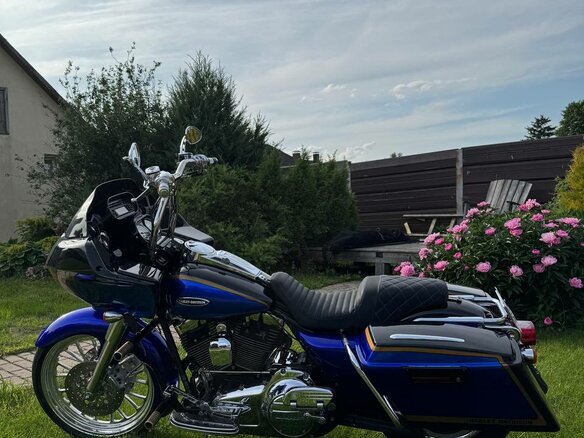 2007 Harley-Davidson CVO Road Glide, синий, 1000000 рублей - вид 15