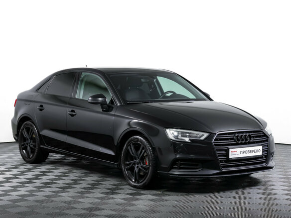 2019 Audi A3 III (8V) Рестайлинг, чёрный, 1590000 рублей - вид 2