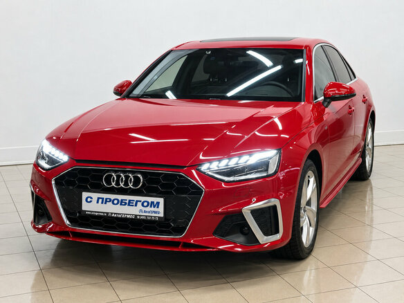 2021 Audi A4 40 TFSI V (B9) Рестайлинг, красный, 3400000 рублей