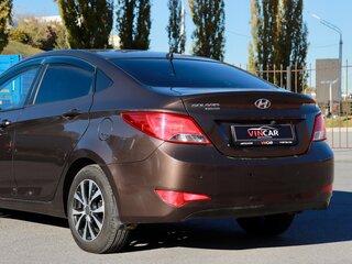 2016 Hyundai Solaris I Рестайлинг, коричневый, 1190000 рублей, вид 2