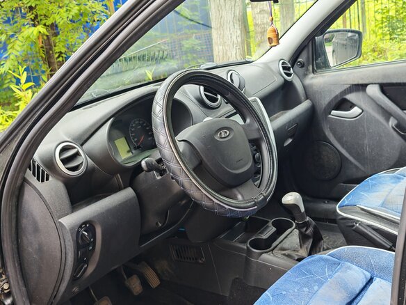 2014 Lada (ВАЗ) Granta I, чёрный, 325000 рублей - вид 6