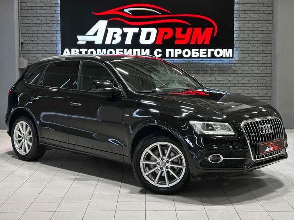 2015 Audi Q5 I (8R) Рестайлинг, чёрный