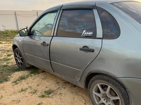 2008 Lada (ВАЗ) Kalina I, серый, 163000 рублей - вид 4