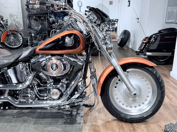 2008 Harley-Davidson Fat Boy, оранжевый, 1099000 рублей - вид 14