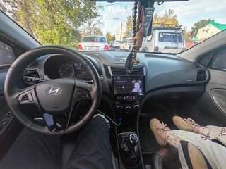 2011 Hyundai Solaris I, чёрный, 630000 рублей, вид 5