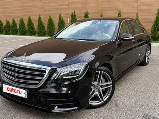 2019 Mercedes-Benz S-Класс 450 Long VI (W222, C217) Рестайлинг, чёрный, 5500000 рублей, вид 1