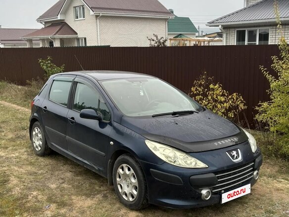 2006 Peugeot 307 I Рестайлинг, синий, 400000 рублей - вид 1