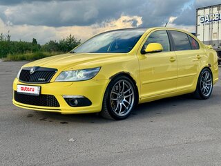 2012 Skoda Octavia RS II Рестайлинг, жёлтый, 1100000 рублей, вид 3