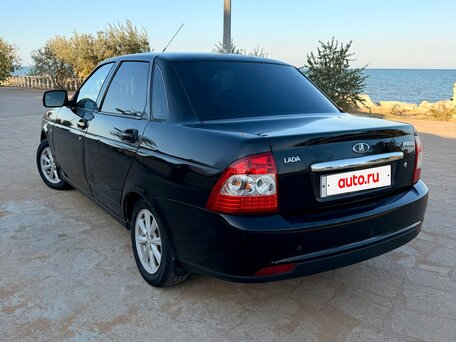 2015 Lada (ВАЗ) Priora I Рестайлинг, чёрный, 455000 рублей, вид 4