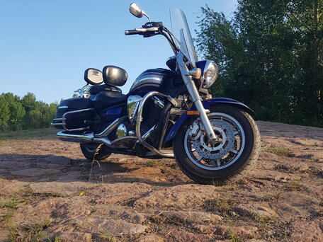 2009 Yamaha XVS1300, синий, 800000 рублей, вид 1