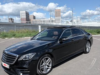 2019 Mercedes-Benz S-Класс 350 d Long VI (W222, C217) Рестайлинг, чёрный, 7100000 рублей, вид 2