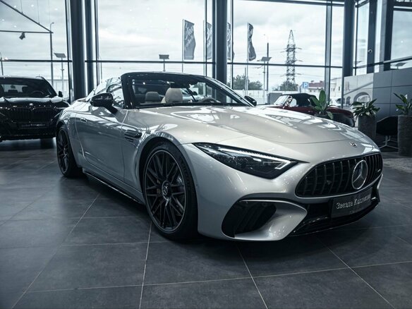 2022 Mercedes-Benz SL-Класс AMG 63 AMG IV (R232), серый - вид 8