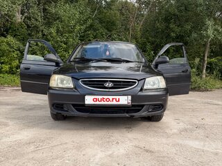 2008 Hyundai Accent ТагАЗ II, чёрный, 150000 рублей, вид 3