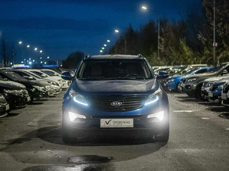 2010 Kia Sportage III, синий, 725000 рублей, вид 3