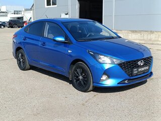 2020 Hyundai Solaris II Рестайлинг, синий, 1499000 рублей, вид 3