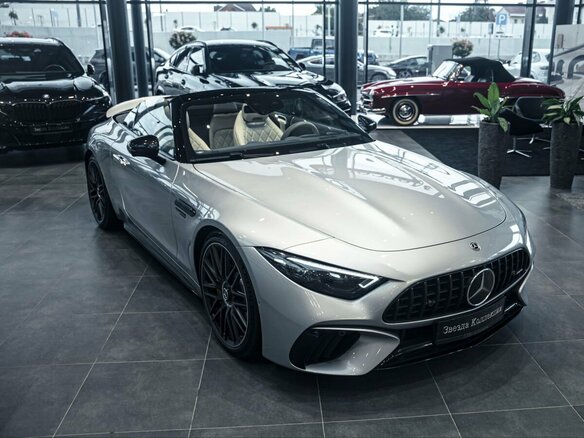 2022 Mercedes-Benz SL-Класс AMG 63 AMG IV (R232), серый - вид 9