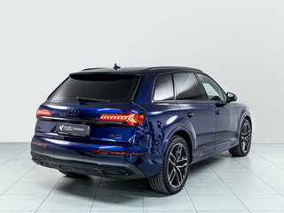 2019 Audi Q7 45 TDI II (4M) Рестайлинг, синий, 6350000 рублей, вид 4