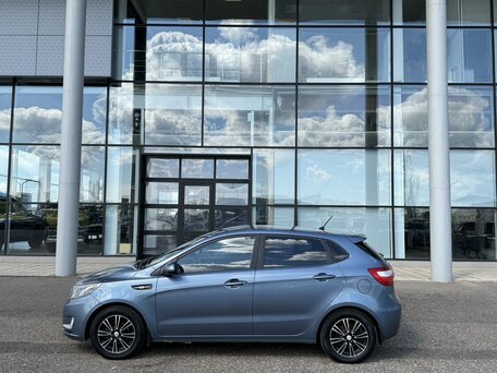 2012 Kia Rio 4-speed III, голубой, 795000 рублей, вид 3