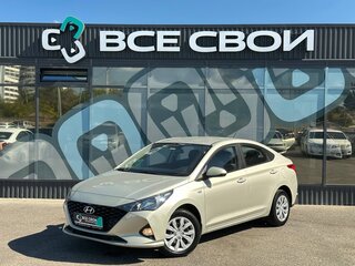 2020 Hyundai Solaris II Рестайлинг, бежевый, 1490000 рублей, вид 1