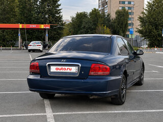 2002 Hyundai Sonata IV (EF) Рестайлинг, синий, 389000 рублей, вид 4