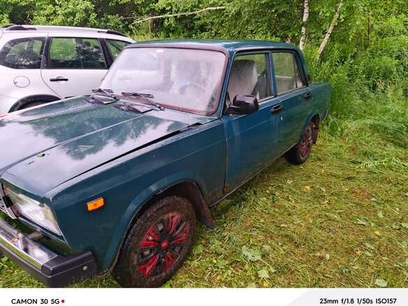 2000 Lada (ВАЗ) 2107, синий, 50000 рублей