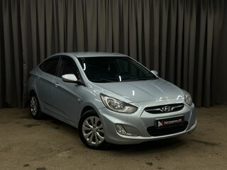 2012 Hyundai Solaris I, голубой, 679999 рублей, вид 3
