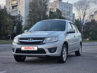 2014 Lada (ВАЗ) Granta I, серебристый, 420000 рублей, вид 1