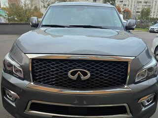 2017 Infiniti QX80 I Рестайлинг, серый, 3100000 рублей, вид 2