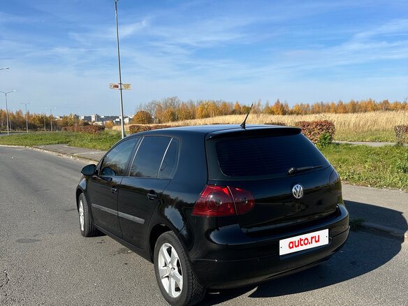 2008 Volkswagen Golf V, чёрный, 555000 рублей - вид 2