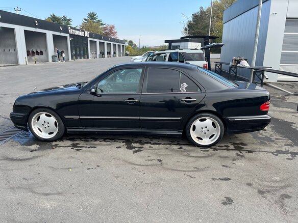 2000 Mercedes-Benz E-Класс 240 II (W210, S210) Рестайлинг, чёрный, 600000 рублей - вид 7