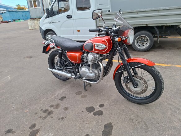 2007 Kawasaki W 650, оранжевый, 580000 рублей - вид 10