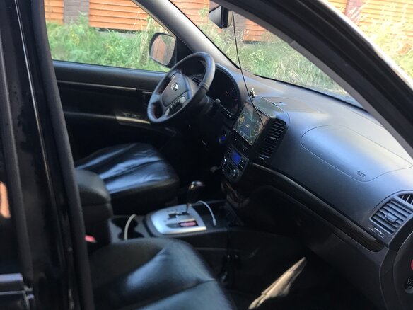2010 Hyundai Santa Fe II Рестайлинг, чёрный, 1200000 рублей - вид 6