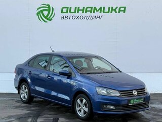 2018 Volkswagen Polo V Рестайлинг, синий, 1295000 рублей, вид 3
