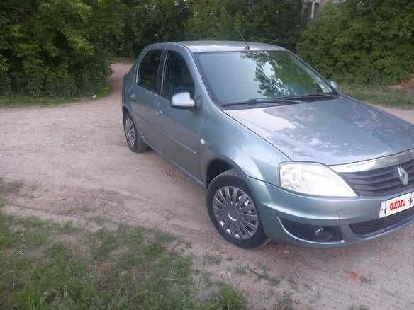2012 Renault Logan I Рестайлинг, синий, 399000 рублей - вид 2