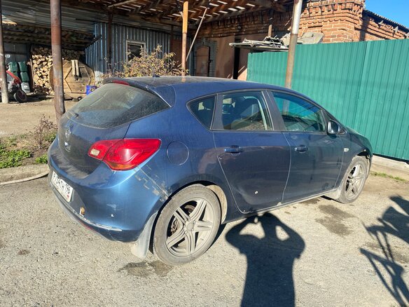 2012 Opel Astra J Рестайлинг, синий - вид 5