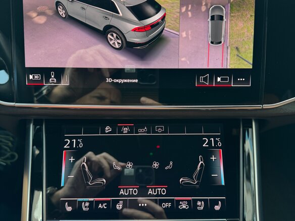 2019 Audi Q8 45 TDI I (4M), белый, 6850000 рублей - вид 10