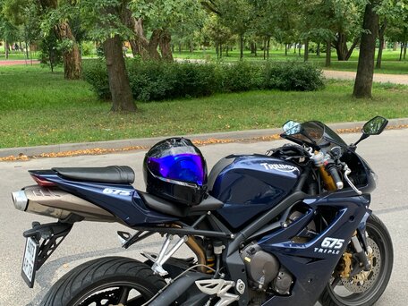 2008 Triumph Daytona 675, синий, 690000 рублей, вид 2