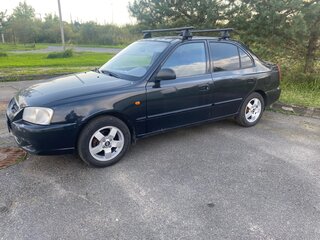2008 Hyundai Accent ТагАЗ II, чёрный, 350000 рублей, вид 1