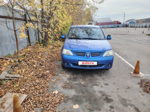 2008 Renault Logan I, синий, 300000 рублей