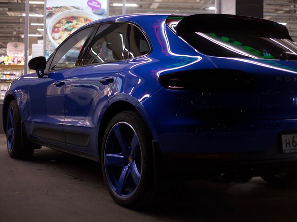 2016 Porsche Macan S I, синий, 3400000 рублей - вид 13