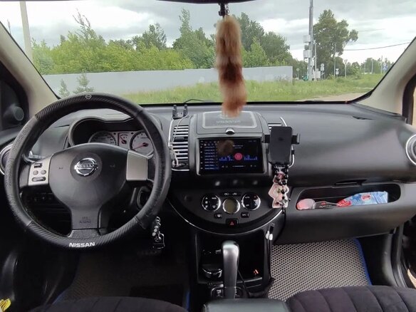 2007 Nissan Note I, чёрный - вид 3