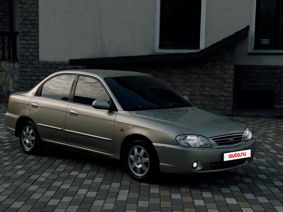2007 Kia Spectra I Рестайлинг 2, бежевый - вид 2