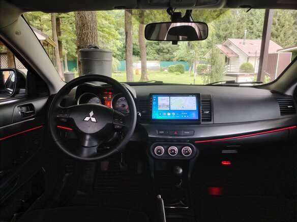 2008 Mitsubishi Lancer X, чёрный - вид 12