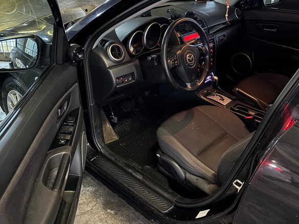 2008 Mazda 3 I (BK) Рестайлинг, чёрный - вид 12