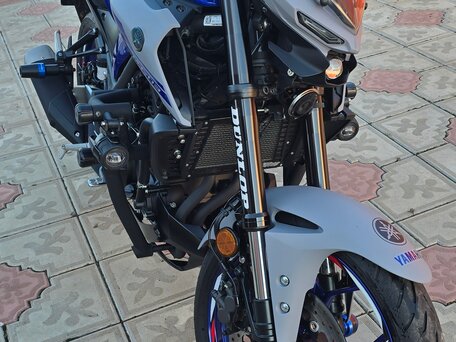 2021 Yamaha MT-03, синий, 750000 рублей, вид 3