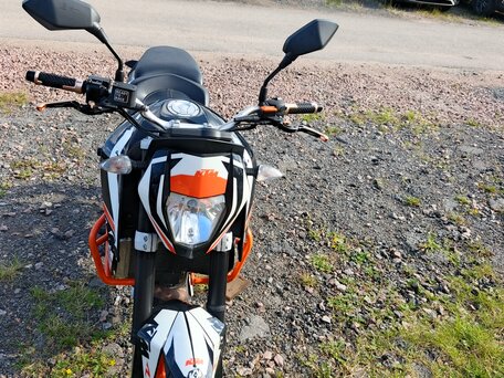 2012 KTM 690 Duke, оранжевый, 400000 рублей, вид 2
