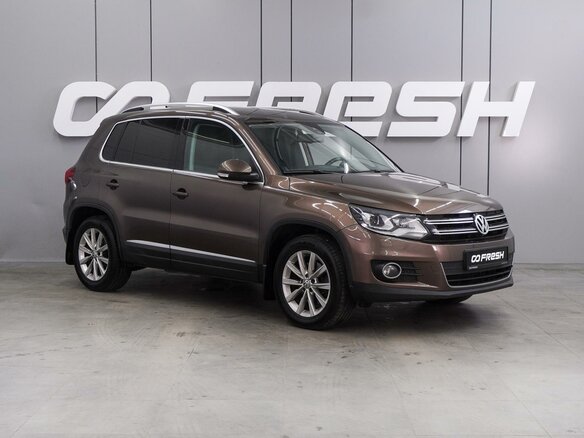 2014 Volkswagen Tiguan I Рестайлинг, коричневый, 1249000 рублей
