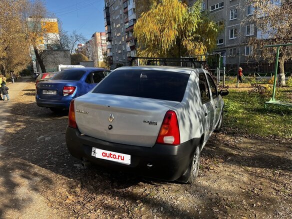2009 Renault Logan I, серый, 210000 рублей - вид 2