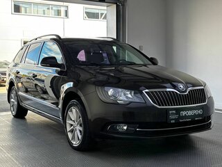 2013 Skoda Superb DSG II Рестайлинг, коричневый, 1390000 рублей, вид 3
